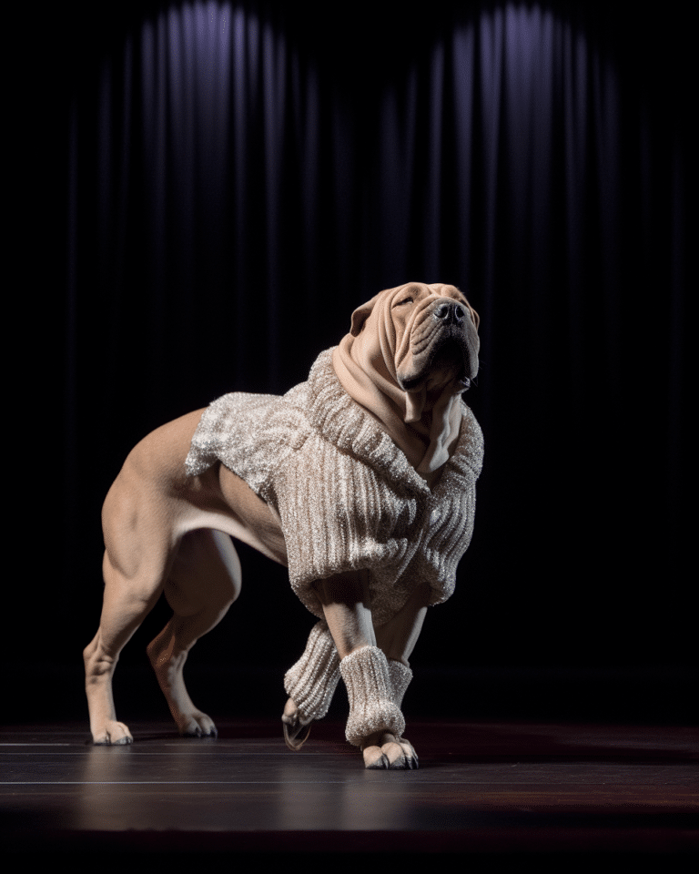 mufines_A_sophisticated_Shar_Pei_wearing_a_cashmere_sweater_and_df63e722-78d3-4b3e-926b-031c9e48672c