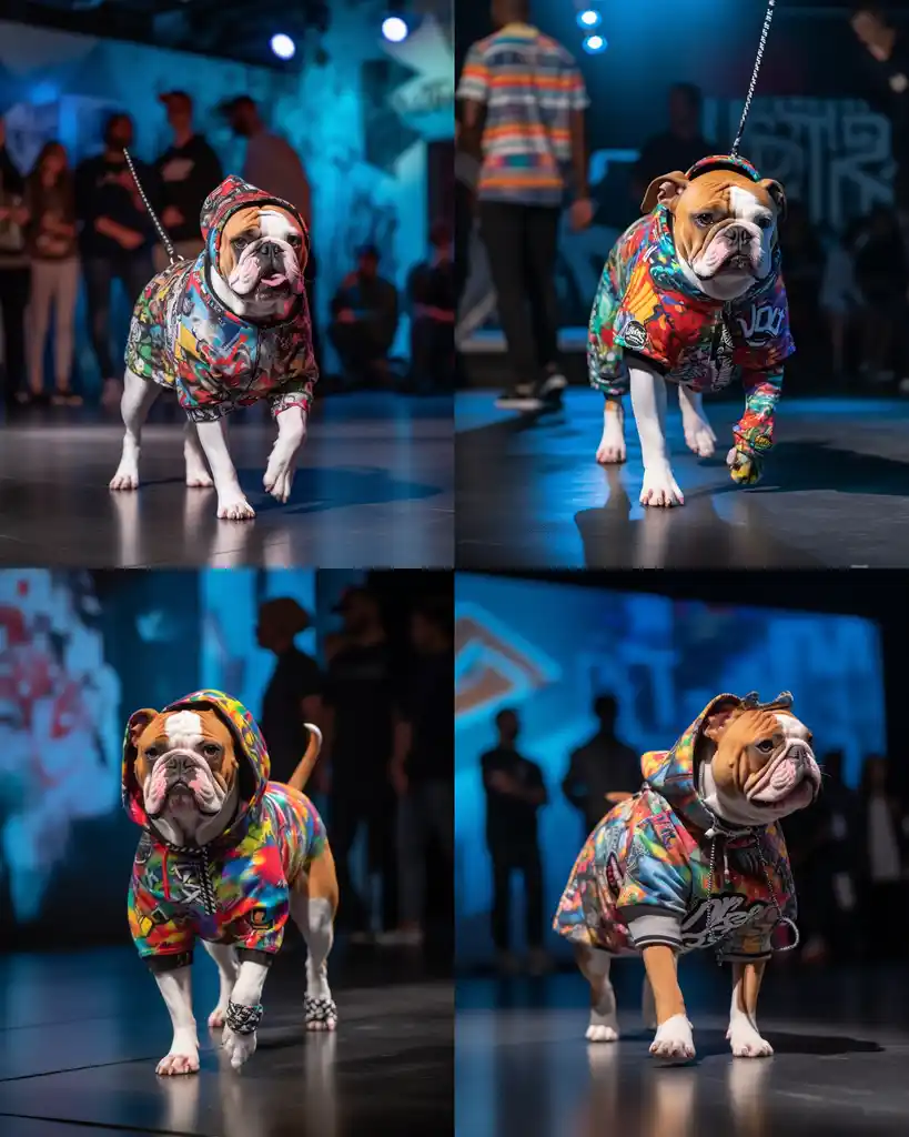 A trendy Bulldog runway look 2