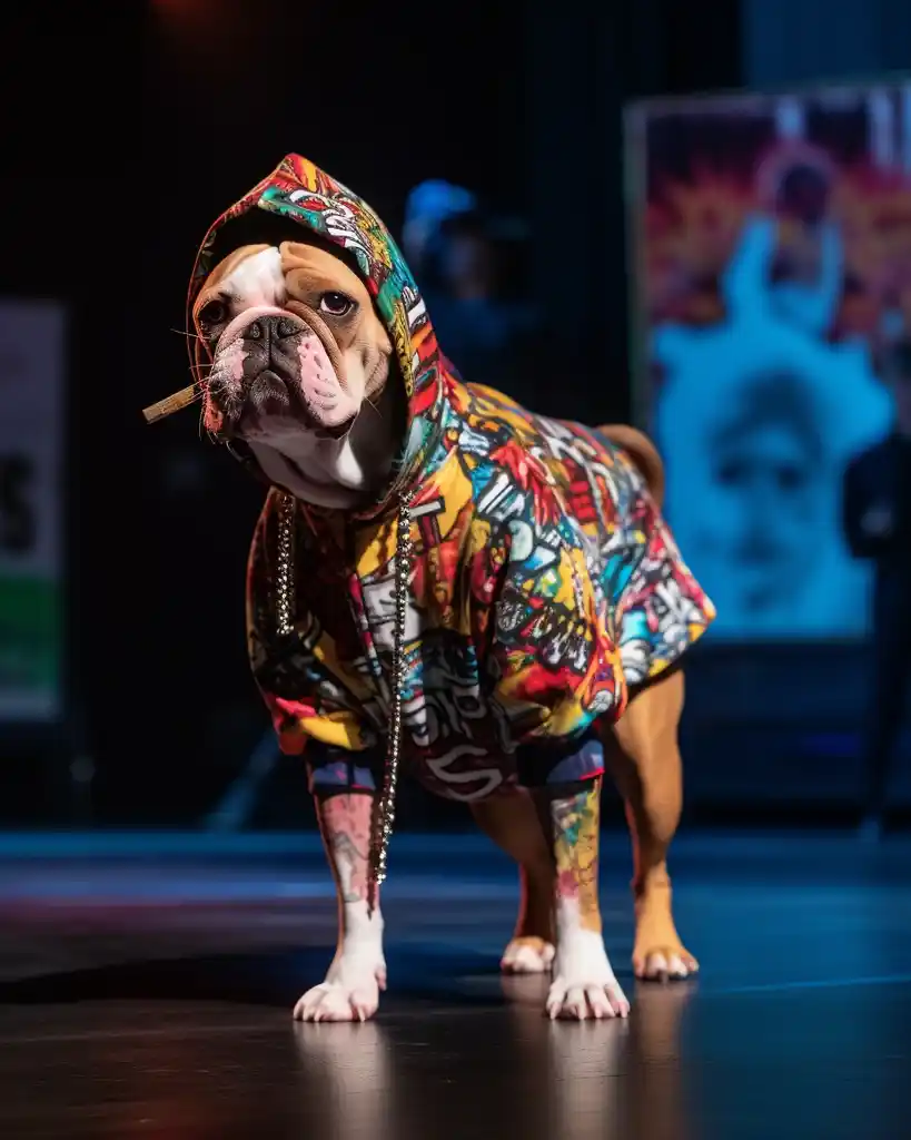 A trendy Bulldog runway look 4