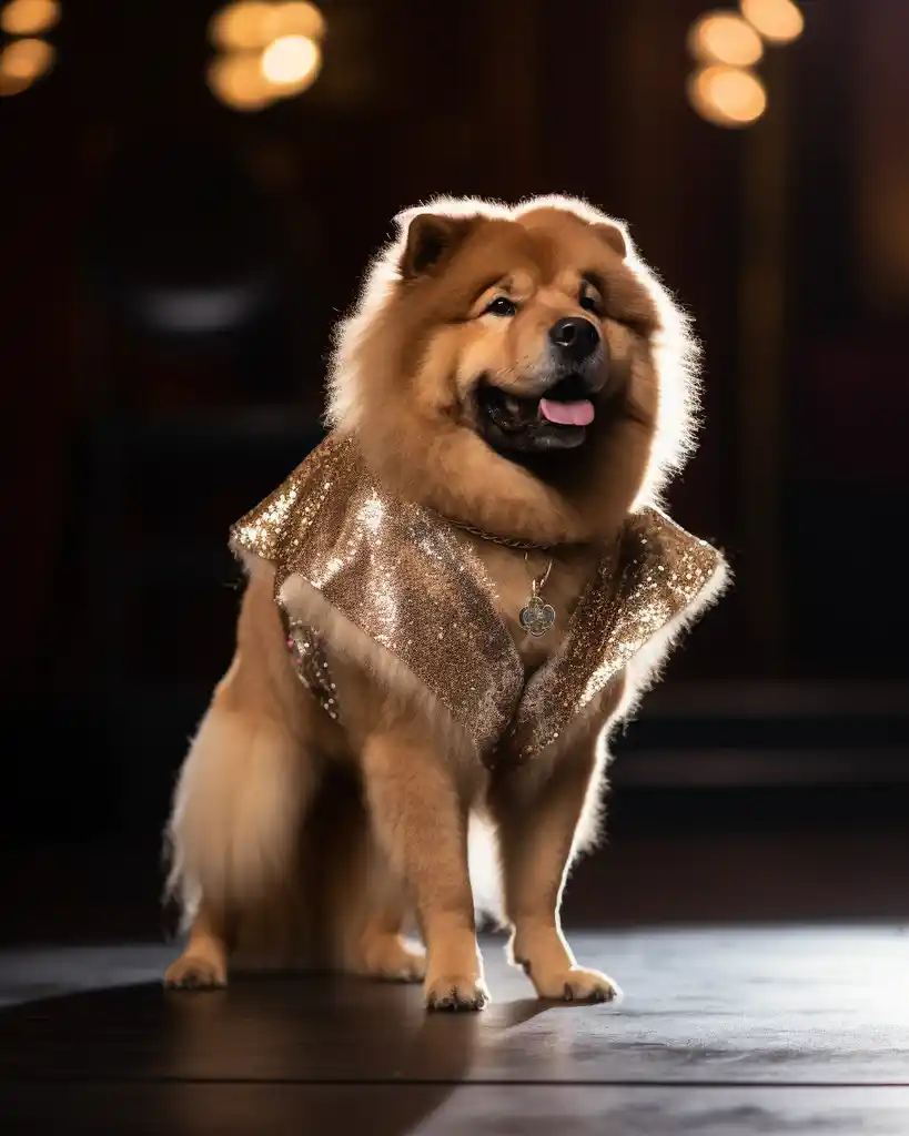 A sophisticated Chow Chow runway look 4