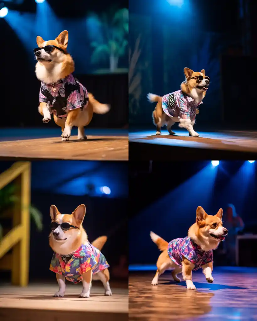 A trendy Corgi runway look 3
