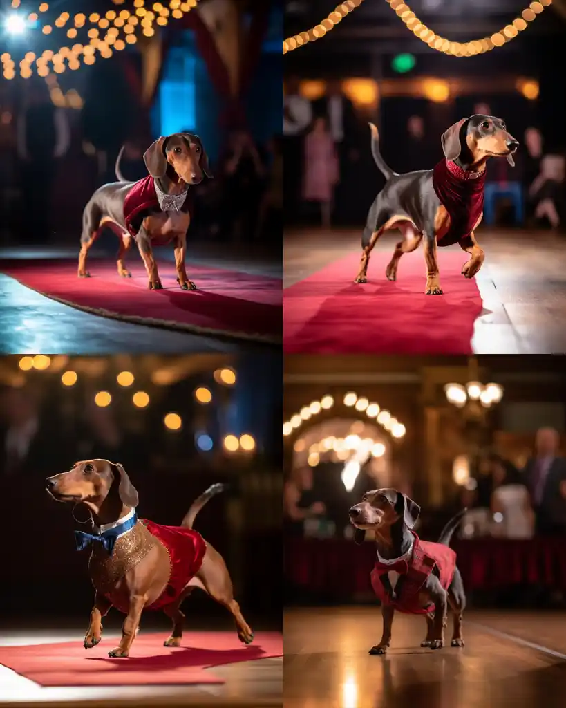 The posh Dachshund runway look 2