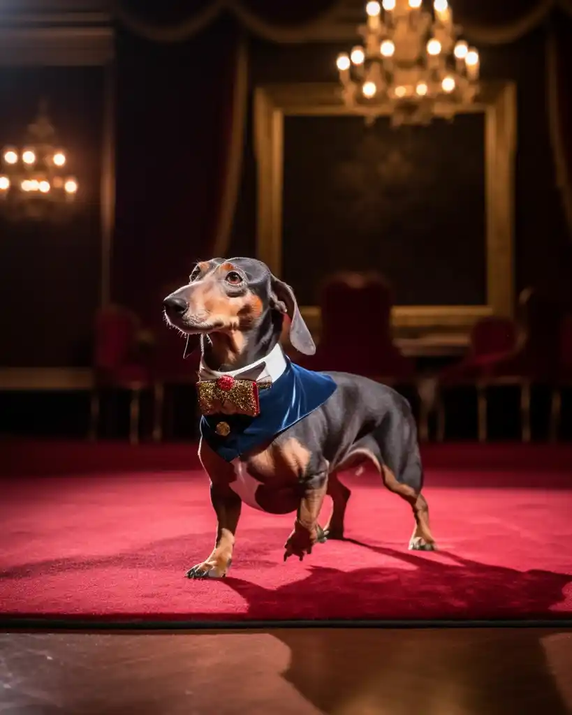 The posh Dachshund runway look 3