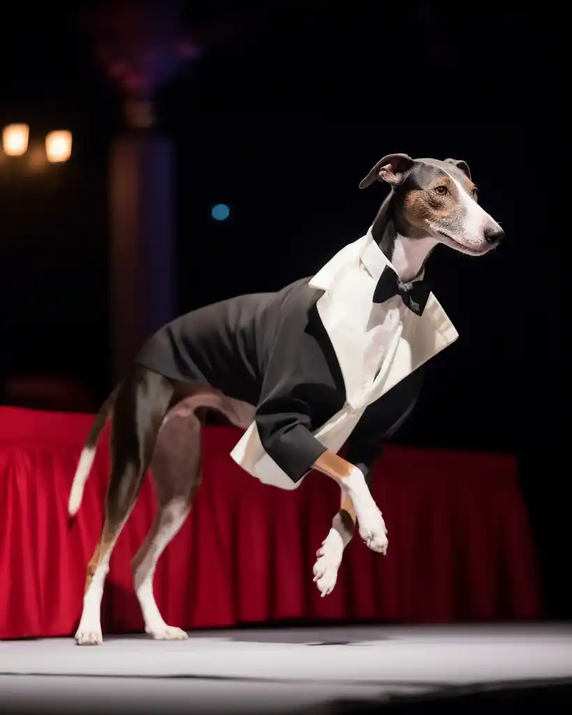 A sophisticated Greyhound runway look 8