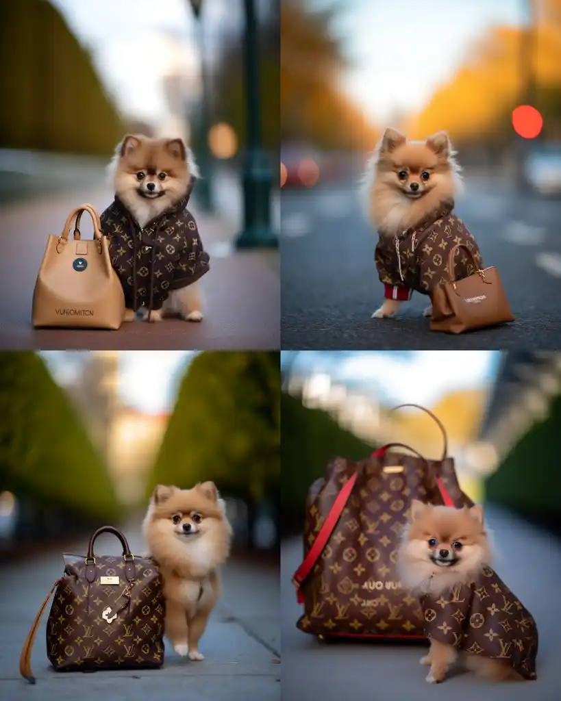 A cute Pomeranian runway look 4