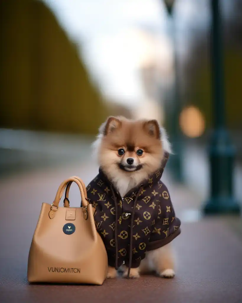 A cute Pomeranian runway look 6