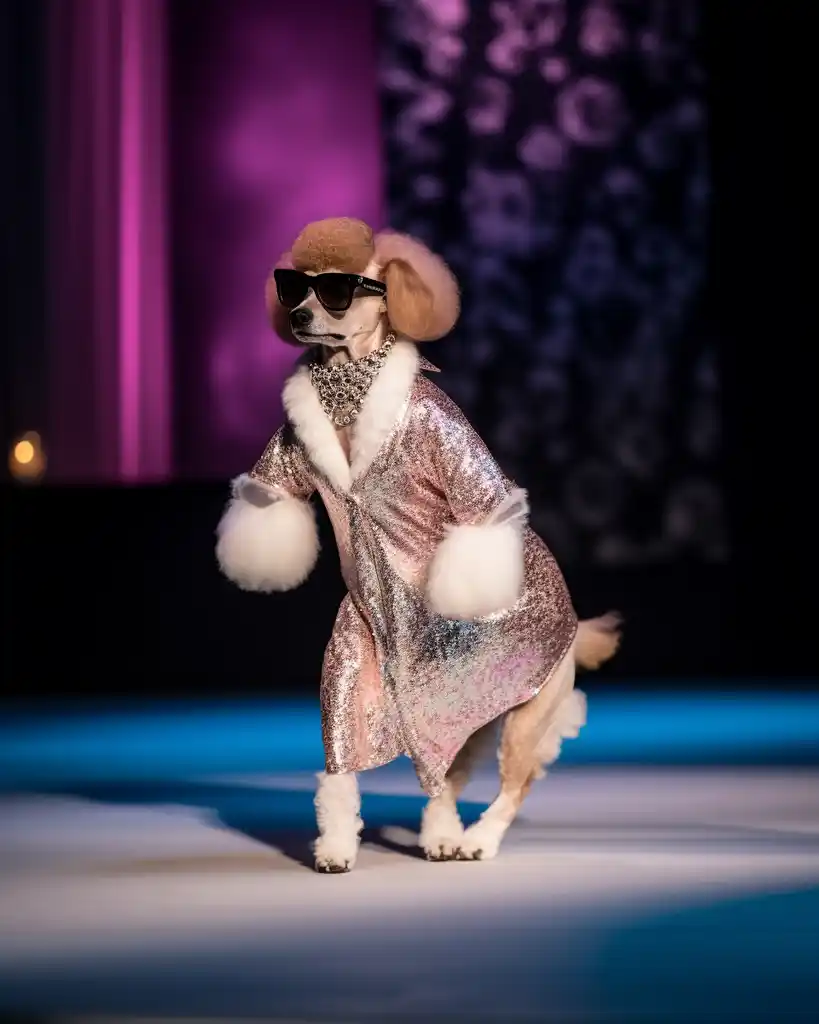 A chic Poodle runway look 9