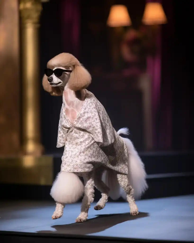 A chic Poodle runway look 11