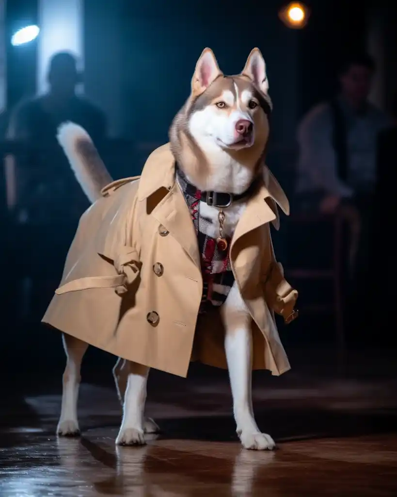 A majestic Siberian Husky runway look 5