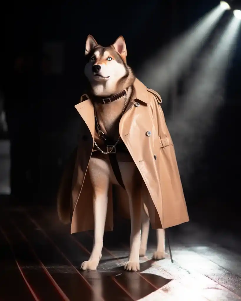 A majestic Siberian Husky runway look 6