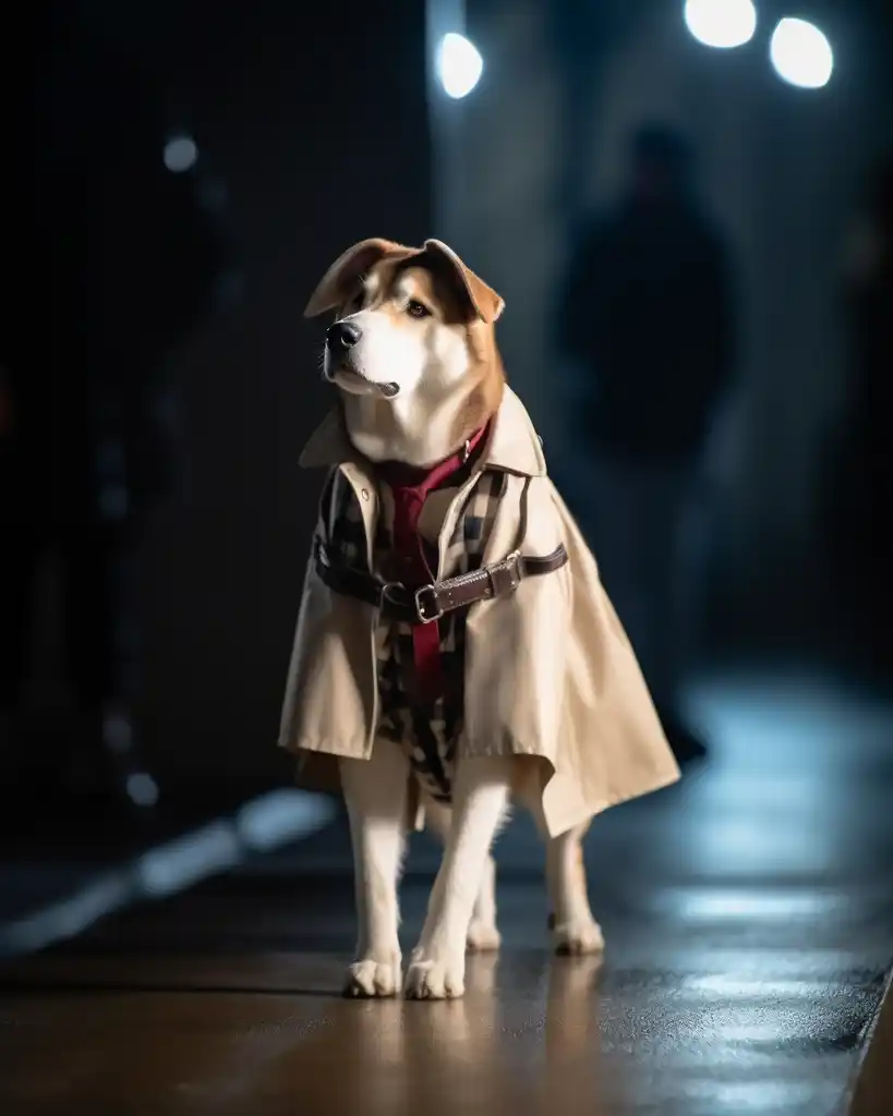 A majestic Siberian Husky runway look 9